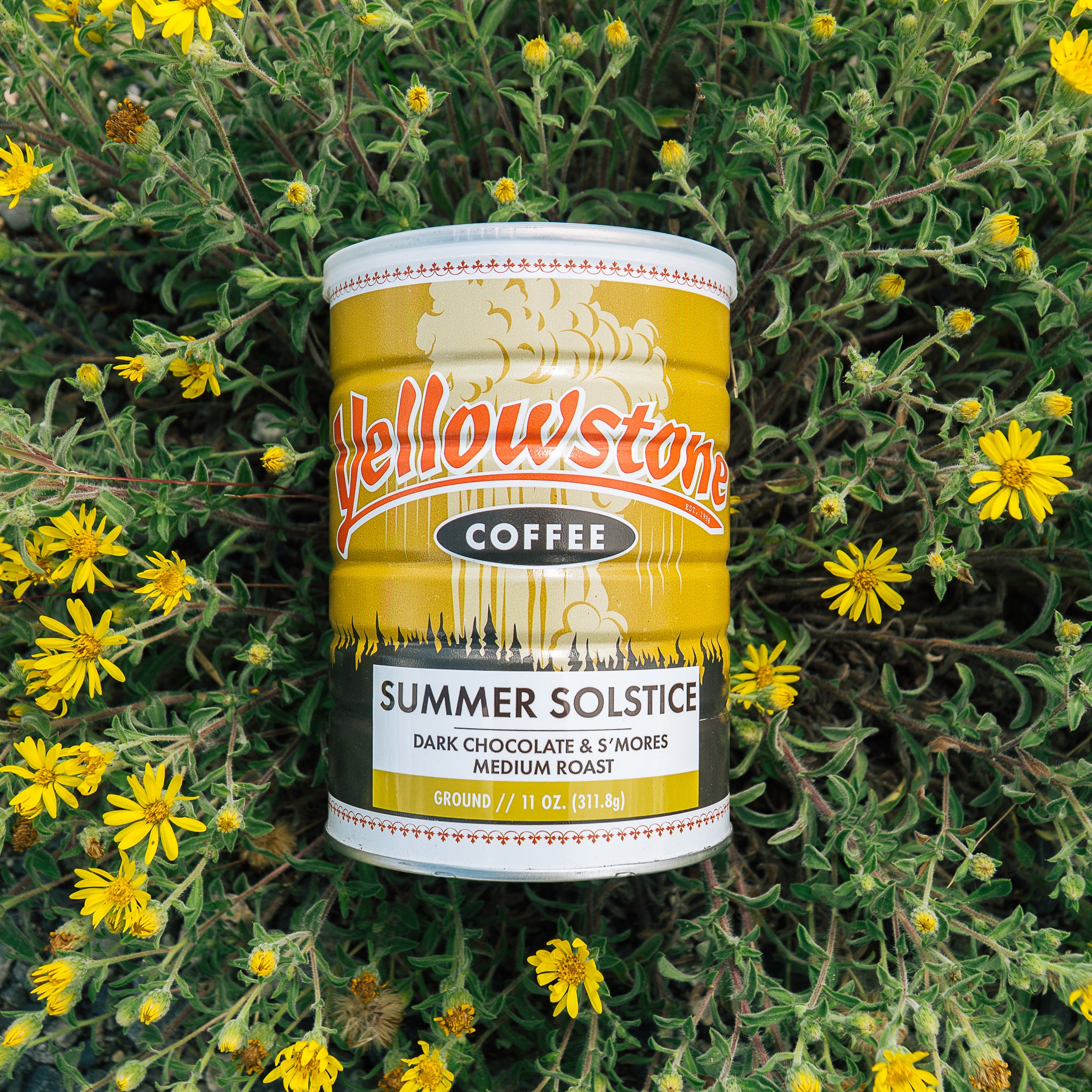 Summer Solstice Can in Flowers